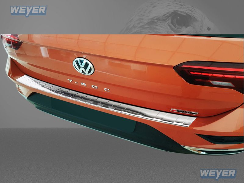 Weyer stainless steel rear bumper protection fits for VW T-RocA1